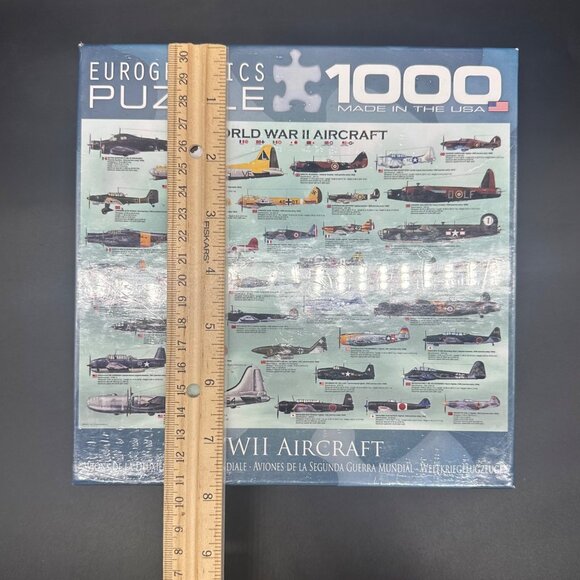 1000 Piece Jigsaw Puzzle World War II Aircraft Eurographics USA Military - Picture 6 of 8